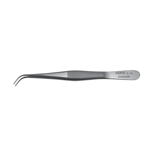 NAPOX Hooked tweezers Bent tip