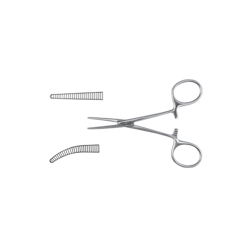 NAPOX Curved small pean hemostat forceps