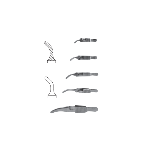 NAPOX Arterial clamp Serrated curved