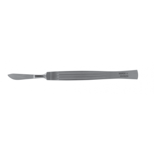 NAPOX Scalpel round-edged middle 150mm