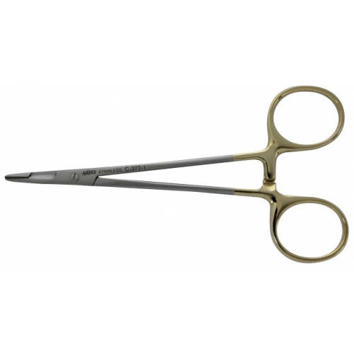 Leprex Needle holder with suture cutter