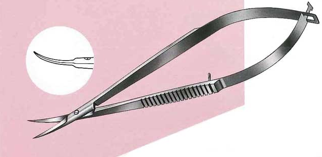 Leprex Micro scissors curved type