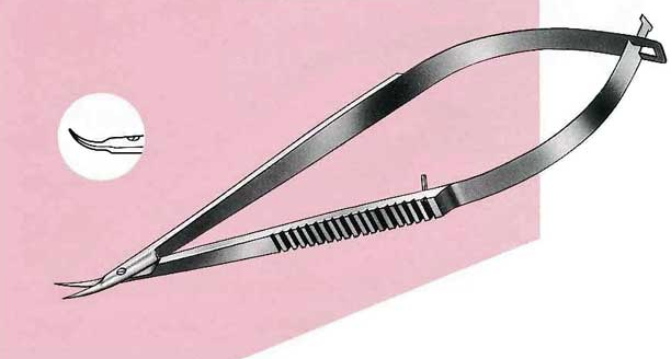 Leprex Micro scissors curved type