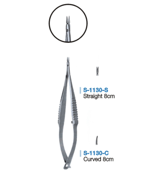 MICRO SPRING SCISSOR-스프링가위, 8cm-2mm 직