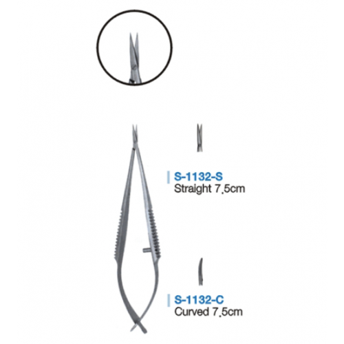 MICRO SPRING SCISSOR-스프링가위, 7.5cm-3mm 직